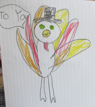 turkey drawing by 8 year old